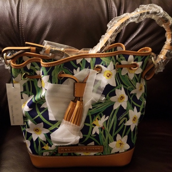 Dooney & Bourke Handbags - AUTHENTIC DOONEY & BOURKE DAFFODIL DRAWSTRING BAG